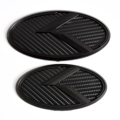 2pcs Car Trunk Emblem 3D Sticker K Logo Front Grill Rear Badge For K5 2011-2013 Optima Forte 2009-2014