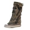 Fashion Graffiti High Top Canvas Shoes Women's Spring Boots Wide Barrel Mid Barrel Boots 2024 New Trouser Barrel Stacking Boots