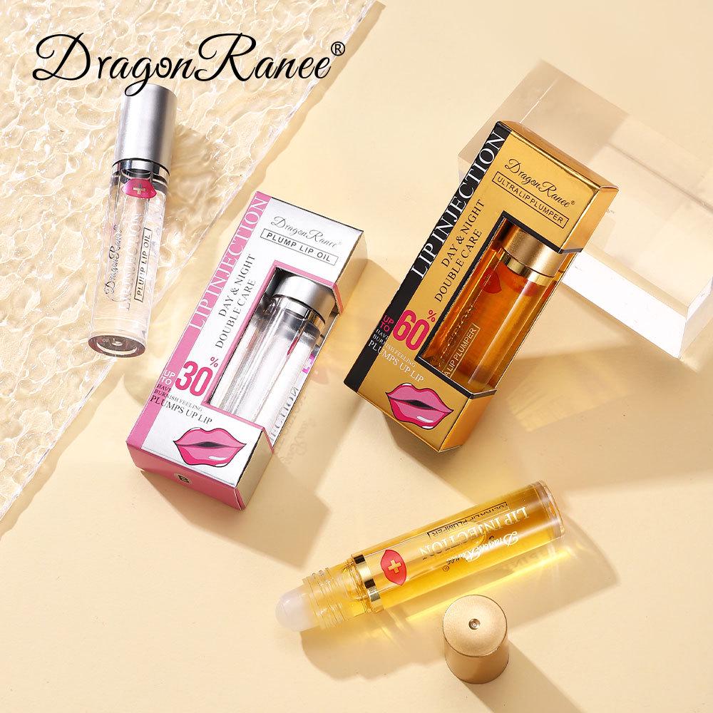 DragonRanee Ginger Pepper Lip Plumper: Rich Moisturizing Lip Care Oil Essence