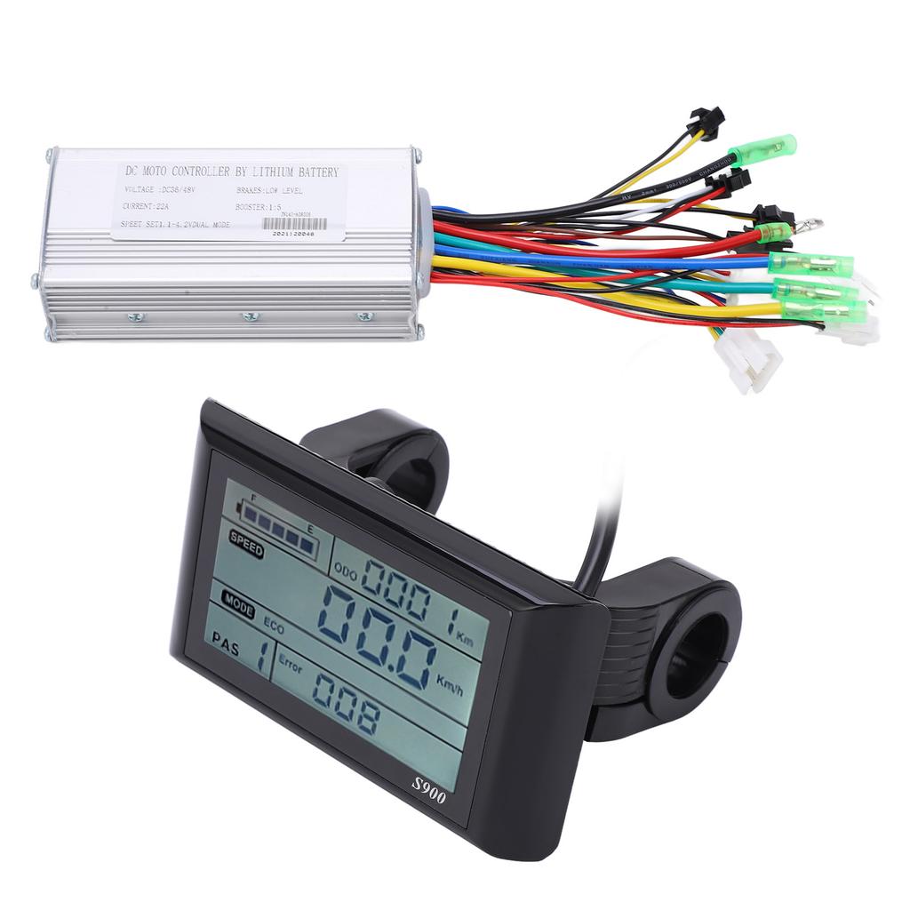 36 48V 500 750W Electric Bicycle Scooter Brushless Controller Kit with 9 Mosfet LCDS900 Meter