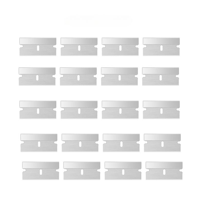 10 Stück Rasierklingen aus Kunststoff, Ersatz für Autoaufkleber-Entferner, Aufkleber, Fensterglas, sauberer Schaber, Kleber-Entferner