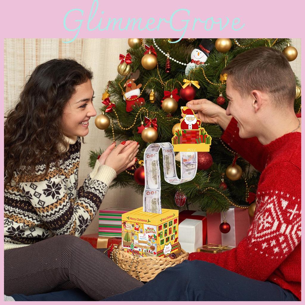 Christmas Santa Gift Box With Coin Slot For Holiday Party Decor And Gift Giving