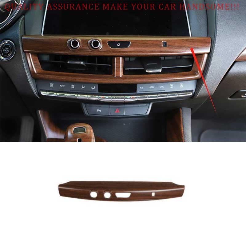 For Cadillac CT5 2020-2025 Matte Wood Grain Center Console Instrument Dash Strip