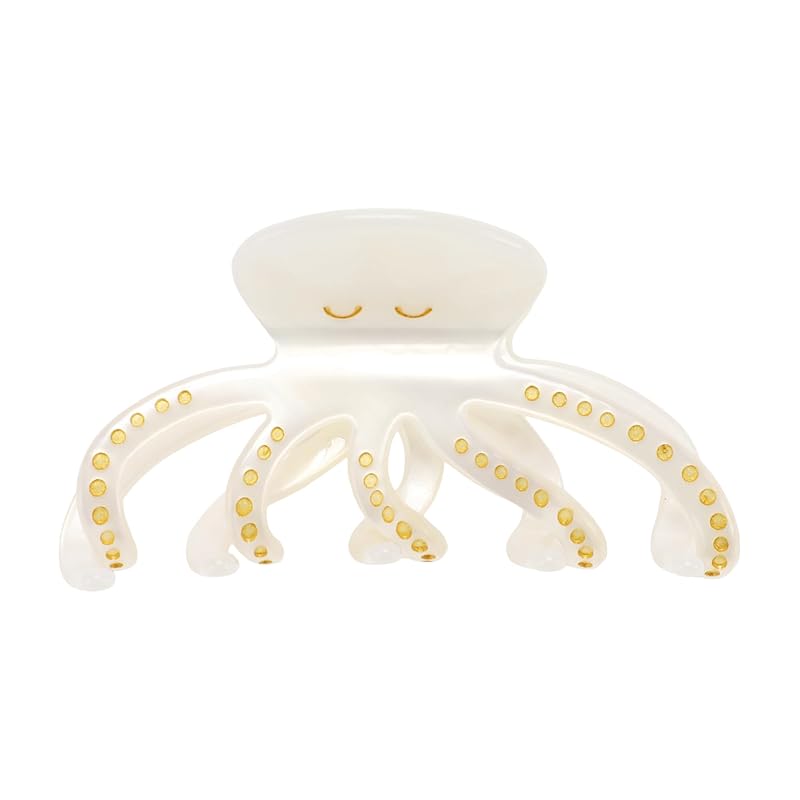 VOCOSTE Octopus Claw Clip, Acetate Hair Clips, Large Hair Barrette, Funny Claw Clips for Women, Blue