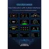 C3 Navigation Mirror  HUD Car Head up Display with OBD2 HD GPS Navigation Bluetooth Windshield Speed Projector Security Alarm