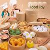 22/31/44/84PCS Miniature Steamer Buns Simulation Kitchen Toy Multicolor Chinese Breakfast Toy  Gift