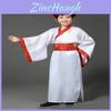 Elegante Estilo Antiguo Chino Ruqun Niñas Niños Hanfu Largo Hada Vestido Infanta