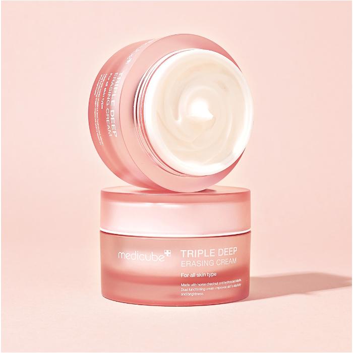 Medicube Triple Deep Erasing Cream (50ml 1.69fl Oz.) A Slugging-worthy Collagen Cream Gives Dewy & Glowy Skin