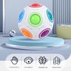 Magic Rainbow Puzzle Ball Cube Speed Ball Fun Brain-Training Stress Reliever Fidget Ball Toy Christmas For Kids And Adults