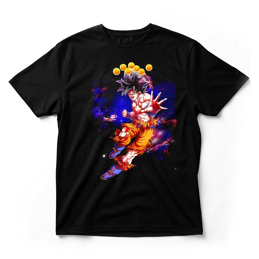 Dragon Ball Super Goku Ultra Instinct Galaxy TShirt Dragon Balls Anime Graphic S