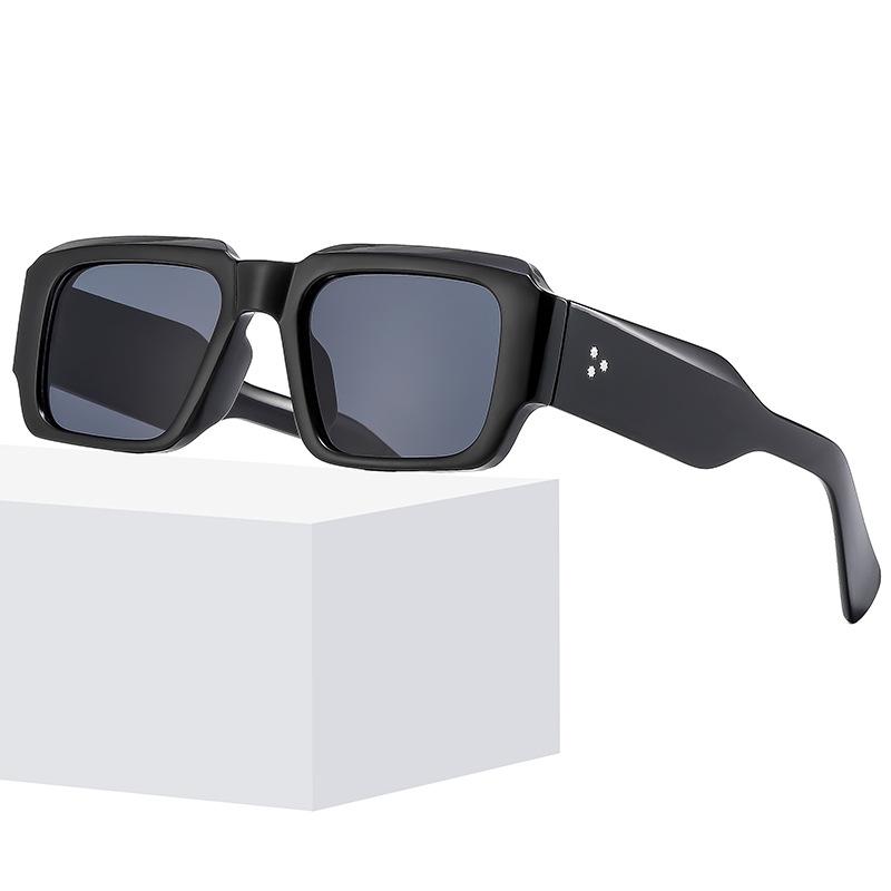 JYL TS Square INS Sunglasses Blue Light Blocking Plain Vision For Daily Wear Z3766