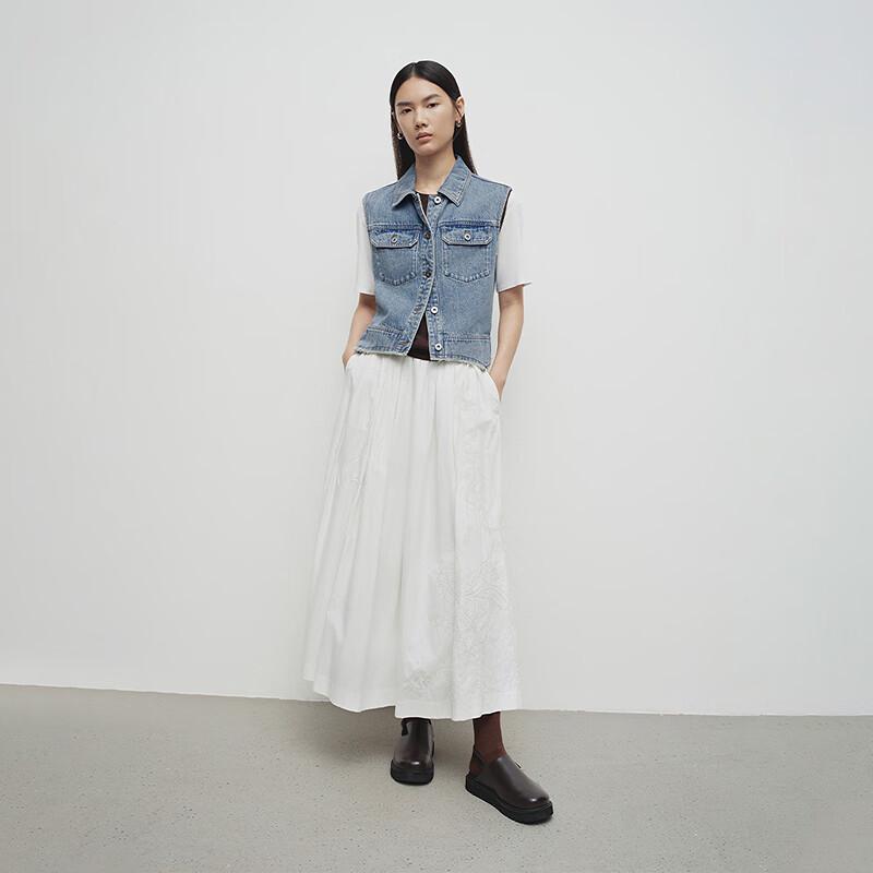 Broadcast Women's Stylish Retro Denim Vest