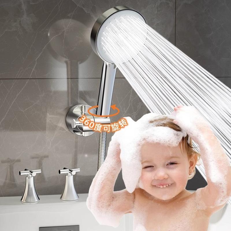 No Drill Suction Cup Shower Head Holder Adjustable Wall Mounted Shower Bracket Universal Bathroom Shower Base Accessories