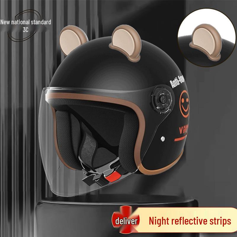 Women's Unisex Winter Warm Half Helmet for Electric Scooter/Motorcycle with Free Shipping