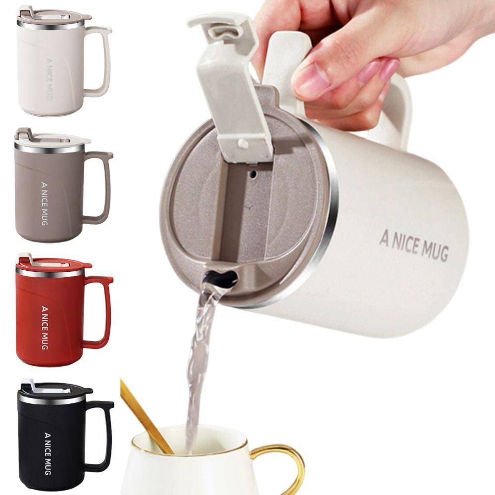 Stainless Steel Vacuum Water Bottle 500ml Milk Coffee Mug Drinkware Insulated Coffee Cup  Tea