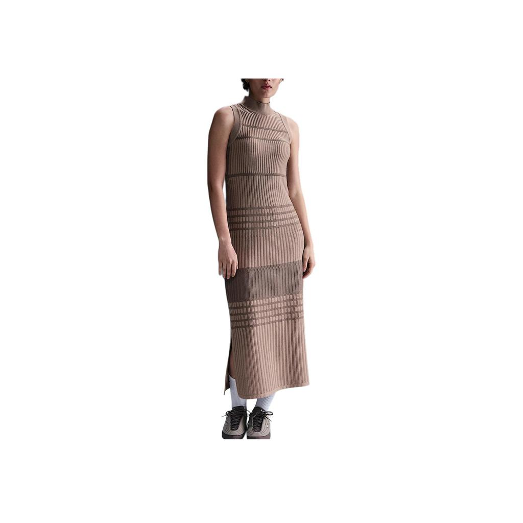 New Nike Every Stitch Considered Sleeveless Dresses Women's Tan Stone HM6503-248