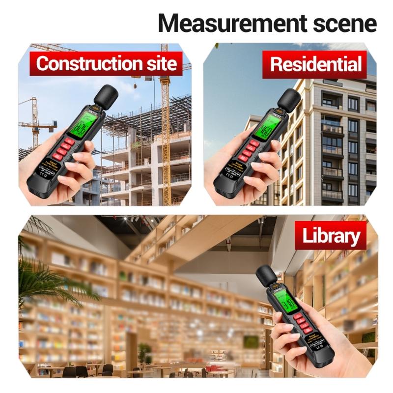 Easy Carry  Sound Level Meter High Precisions Decibel Tester for Accurate Noise Measurement in homes  & Office environment 