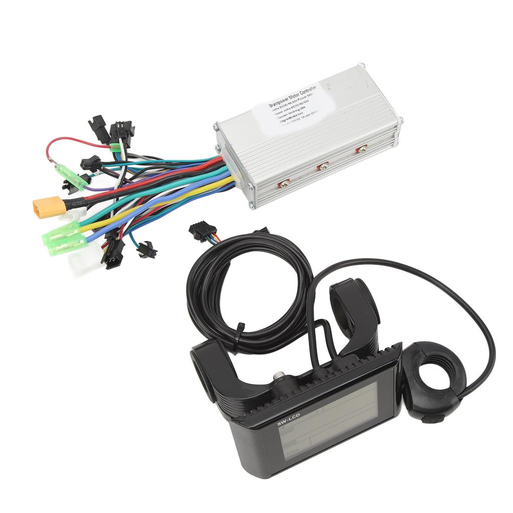 36V 48V 60V 500W 28A W900 Panel Sine Wave 3 Mode Brushless Controller Kit Electric Bike Conversion Kit
