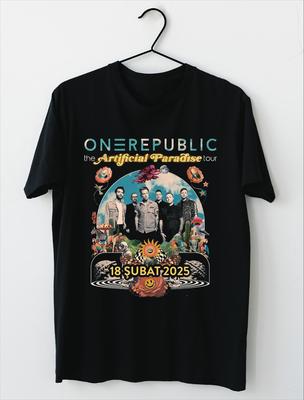Onerepublic - The Artificial Paradise Tour 2025 Black All Size T-Shirt