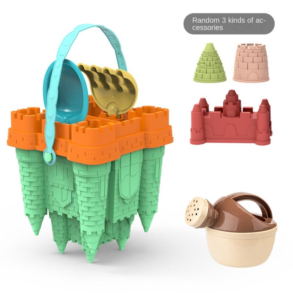 Summer Toys Beach Sand Toys Set Yellow Castle Bucket Play Sand Set  Funny Gifts