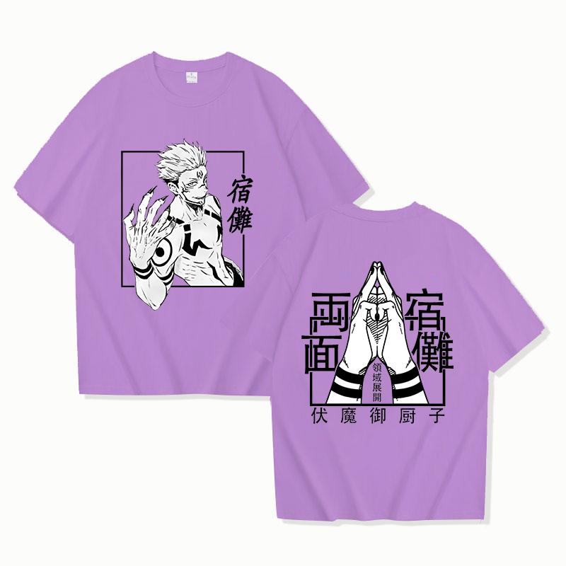 Anime Printed T-shirt Unisex Casual Loose Cool Y2k T-shirt Anime Clothes