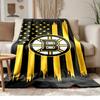Boston Bruins Měkký a pohodlný flanel Vhodný na pohovky obývací pokoje venkovní kempování cestování a také skvělý dárek k výročí