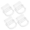 4Pcs Cordless Shade Lift Handle Clear Plastic Bottom Rail Pull for Honeycomb Cellular Shades Replacement Blind Lifting Clip 15Mm