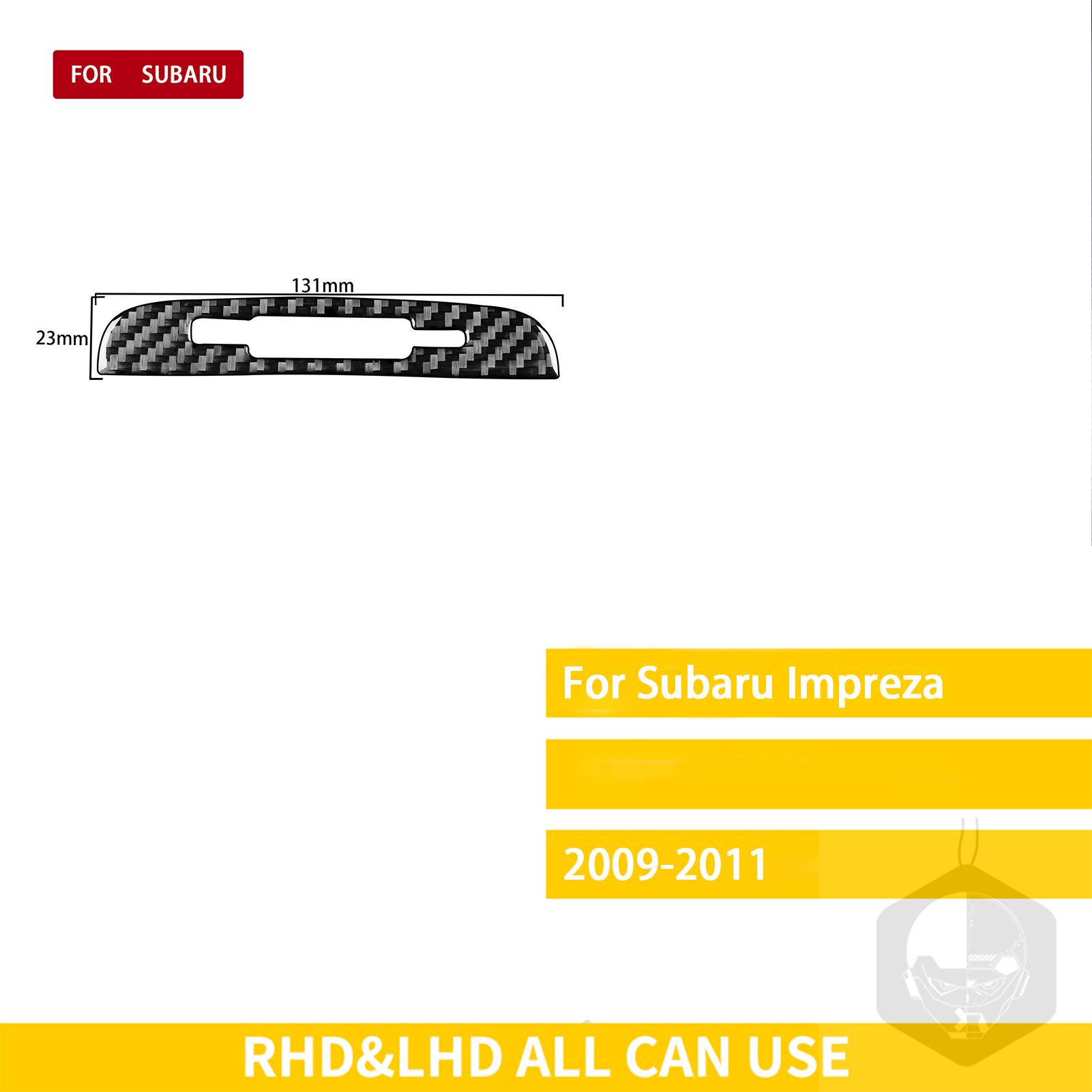 

Углеродное волокно для Subaru Impreza 2009 2010 2011, аксессуары для салона автомобиля, задняя передняя лампа для чтения, накладка, наклейка Rear reading lamp