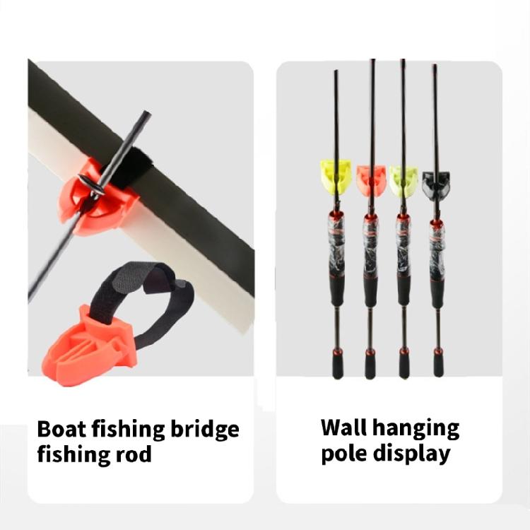 Adjustable Fishing Poles Clamps Nonslip Universal Fishing Rod Stand Portable Poles Rack Baits Holder With Fastening Strap