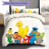 Sesame Street2 Pattern Bedding Quilt Set  Home Decoration  Gift (1 * duvet cover + 2 * pillowcase  without core)