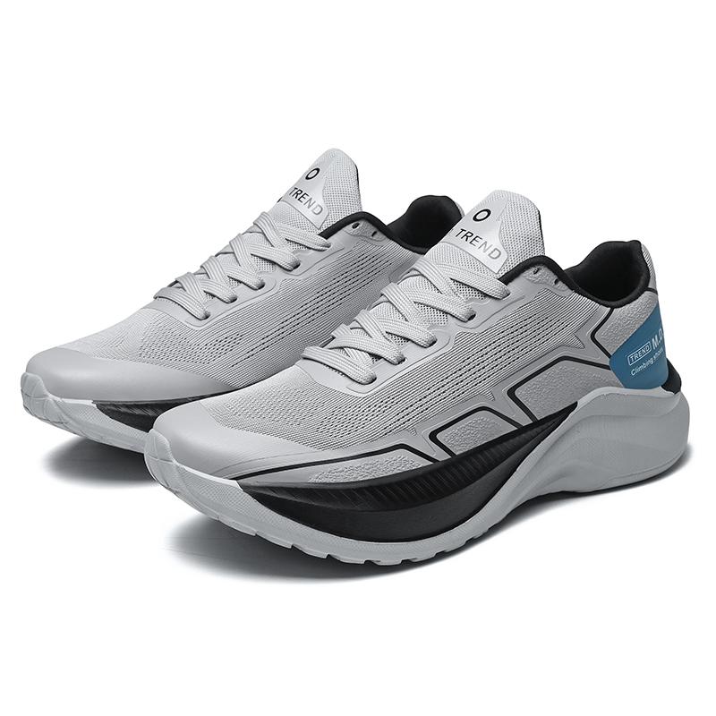 New Mens Running Shoes Stylish Breathable Leisure Athletic Shoes Outside Anti-Skid Shock Absorption Plush Comfort Walking Footwear