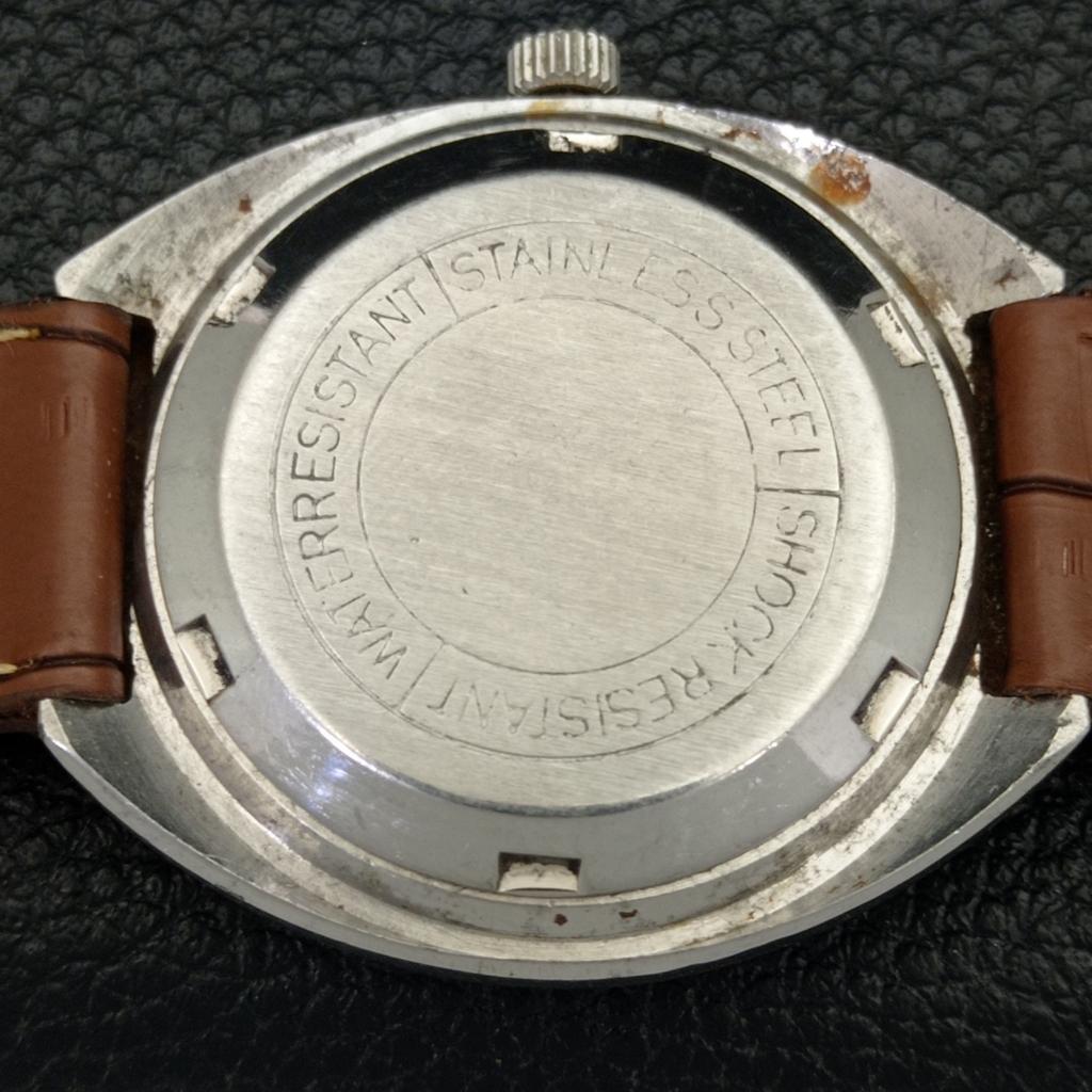 AUTOMATIC HMT RAJAT 6501 INDIAN MENS DAY&DATE WHITE COLOR DIAL WATCH a431901-2 R109-a431901