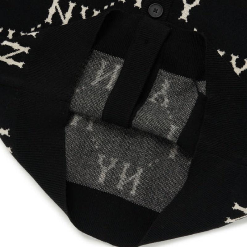 New MLB Old Flower Sweaters Unisex Black 3AKCM0224-50BKS