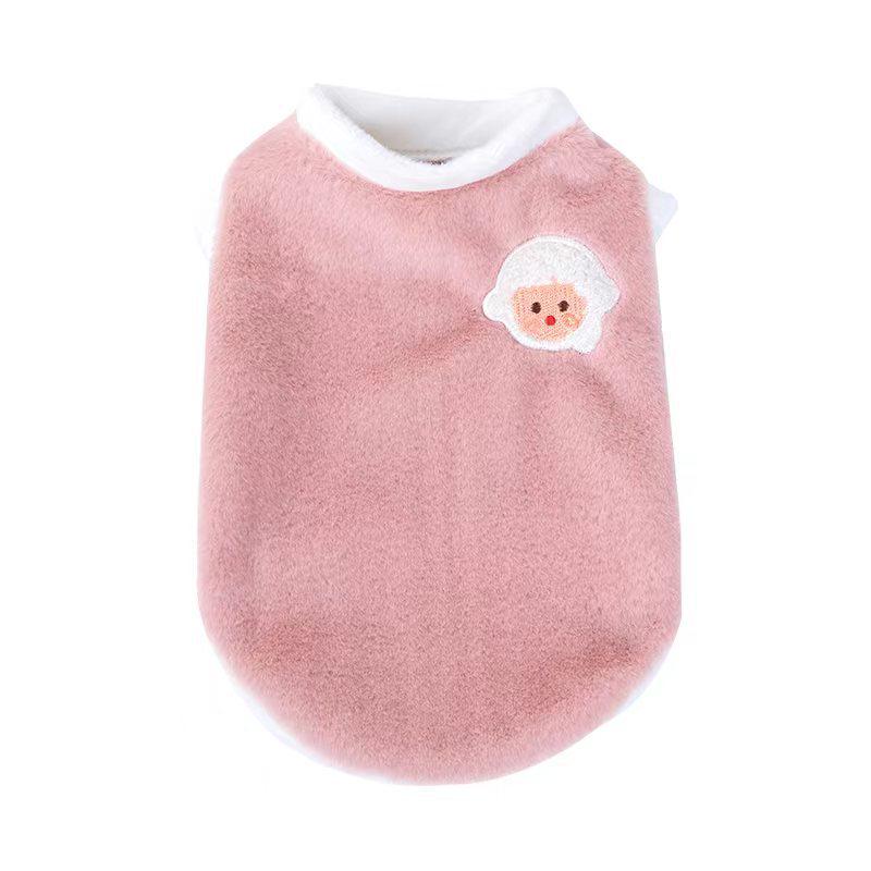 Warm Plush Cat Vest for Autumn & Winter - Cute Two-Legged Pet Clothing.