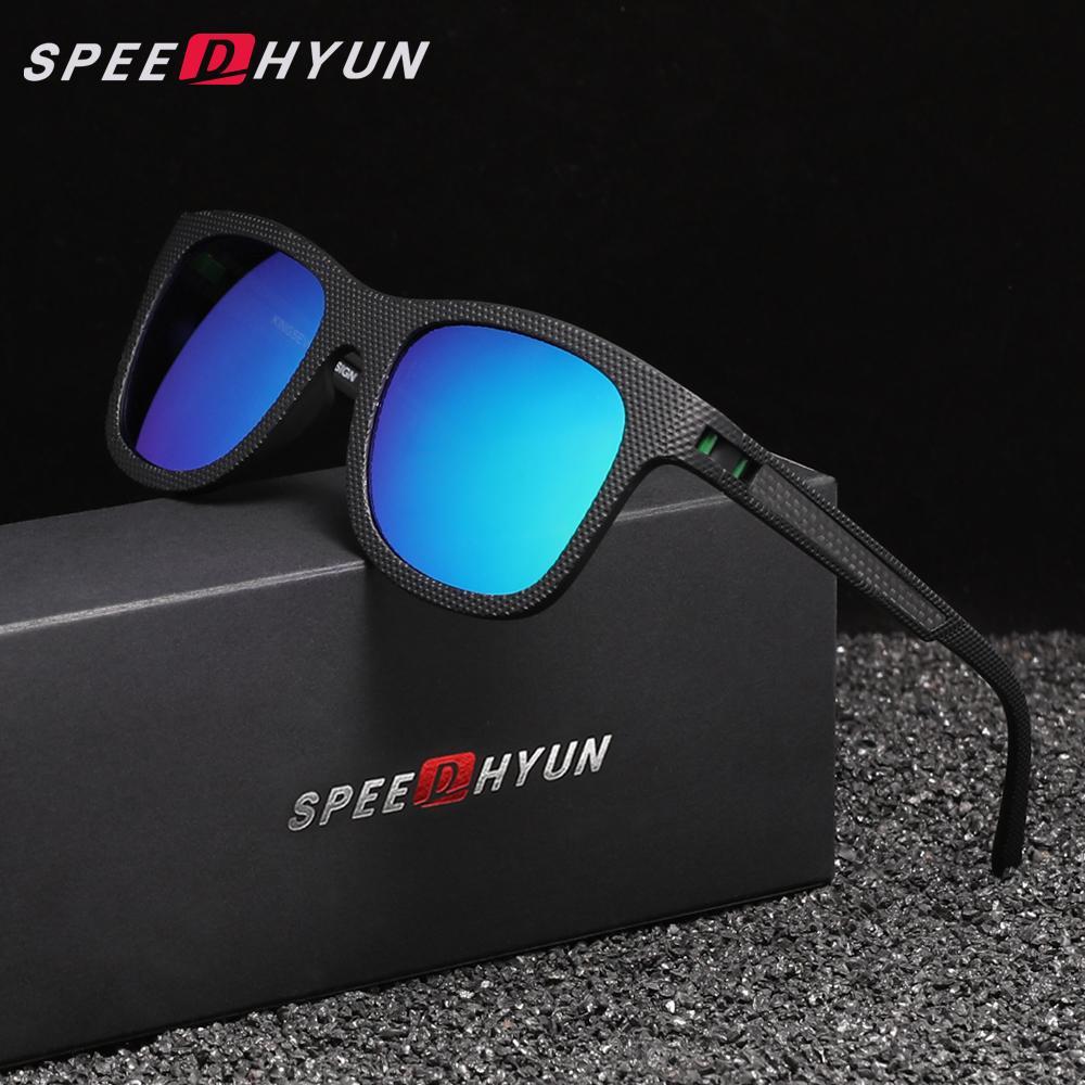 

SPEEDHYUN Поляризовані сонцезахисні окуляри Anti-UV400 Чоловічі Жіночі Антиблікові Дзеркальні Лінзи Окуляри Легкі Окуляри