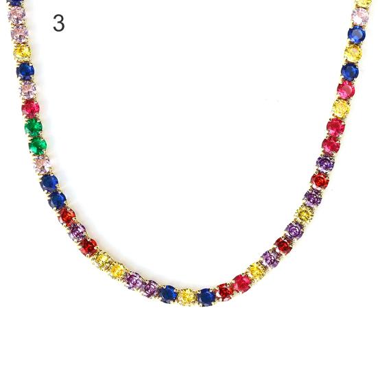 Colier Choker Bijuterii Hip Hop geometrice Colier strălucitor colorat Bijuterii Cadouri