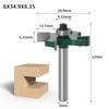 4 Edge T Type Bearings Wood Milling Cutter Industrial Grade Rabbeting Bit Woodworking Tool Router Bits for Wood  6mm 1/4 Inch Shank