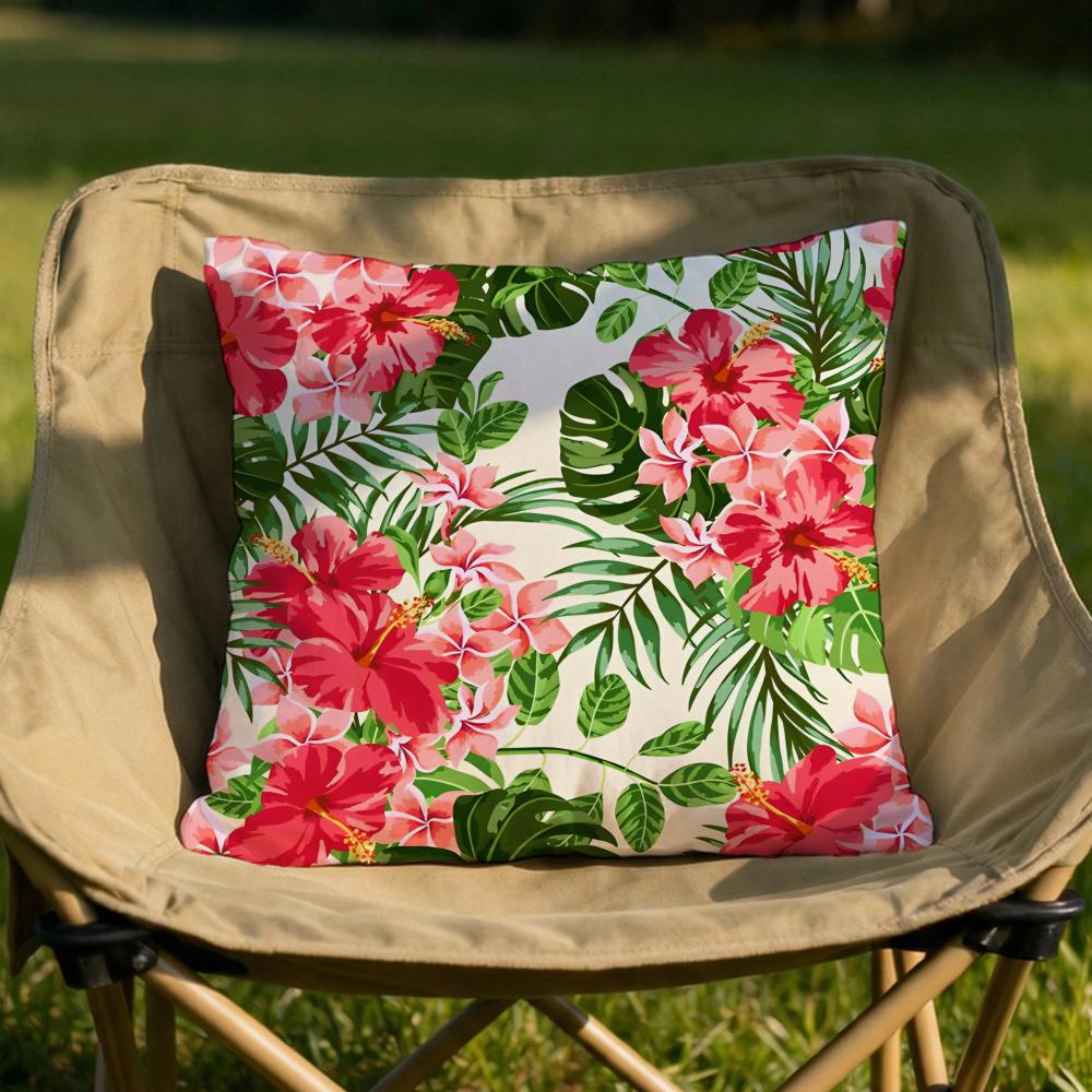 Tropical Leaves Series Cushion Cover Soft Reversible Durable Pillow Cover MultiScene Use for Home Car Daily Comfort
