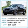 For BMW X3 X4 G01 G02 2018~2024 2019 2020 Car Front Hood Engine Sound Heat Insulation Cotton Pad Soundproof Mat Cover Accessorie Heat Shields 2