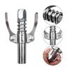 Locking Grease Coupler Double Handle Stainless Steel Leakproof High Pressure for Car Farm Machinery Repair