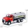 Kids 1:50 Alloy Truck Model Engineering Vehicle Excavator Bulldozer Head Dumper Truck Crane Tanker Toys Boys Radio Control Gift