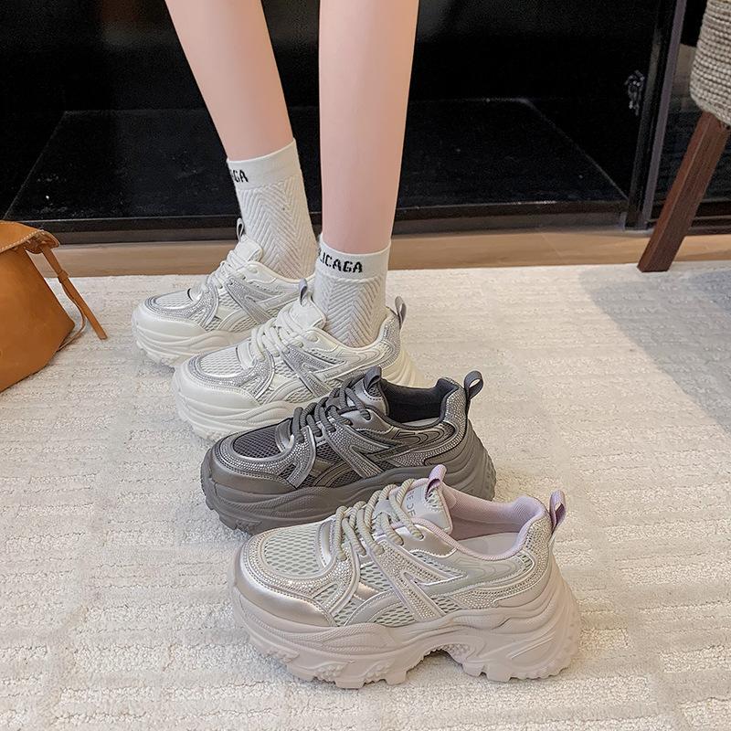 Damen-Sportschuhe mit dicker Sohle, Damen-Herbstschuhe 2025, modischer Knaller, Damen-Freizeitschuhe, Dad-Schuhe