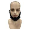 Falscher Bart Falscher Schnurrbart Schwarzer Bart Halloween Bart Langer Bart Falsches Kostüm Schnurrhaare Alter Mann Schnurrbart für Party