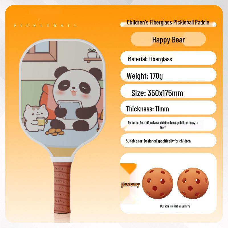 Children's Beginner Pickleball Racket Set - Fiberglass, Official Store Model