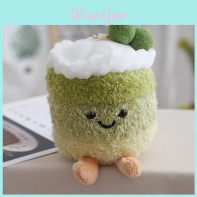 Plush Cherry Cake Keychain With Soft Pp Cotton Filling For Gift Giving And Decor
