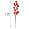 Artificial Red Berries Stems Fake Flower Simulation Christmas Red Holly Berry Branch DIY Wreath Xmas Party Home Table Decoration