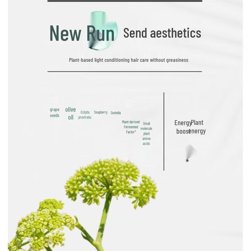 100 Years Runfa Plant Amino Acid Hydrating & Repair Shampoo 550ml