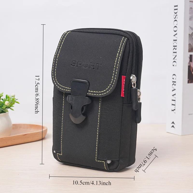 Man Belt Pouch Mobile Phone Bag for Men Phone Holster Bag Molle Waist Bag Pack Small Tactical Duty Belt Backpack Card Holder