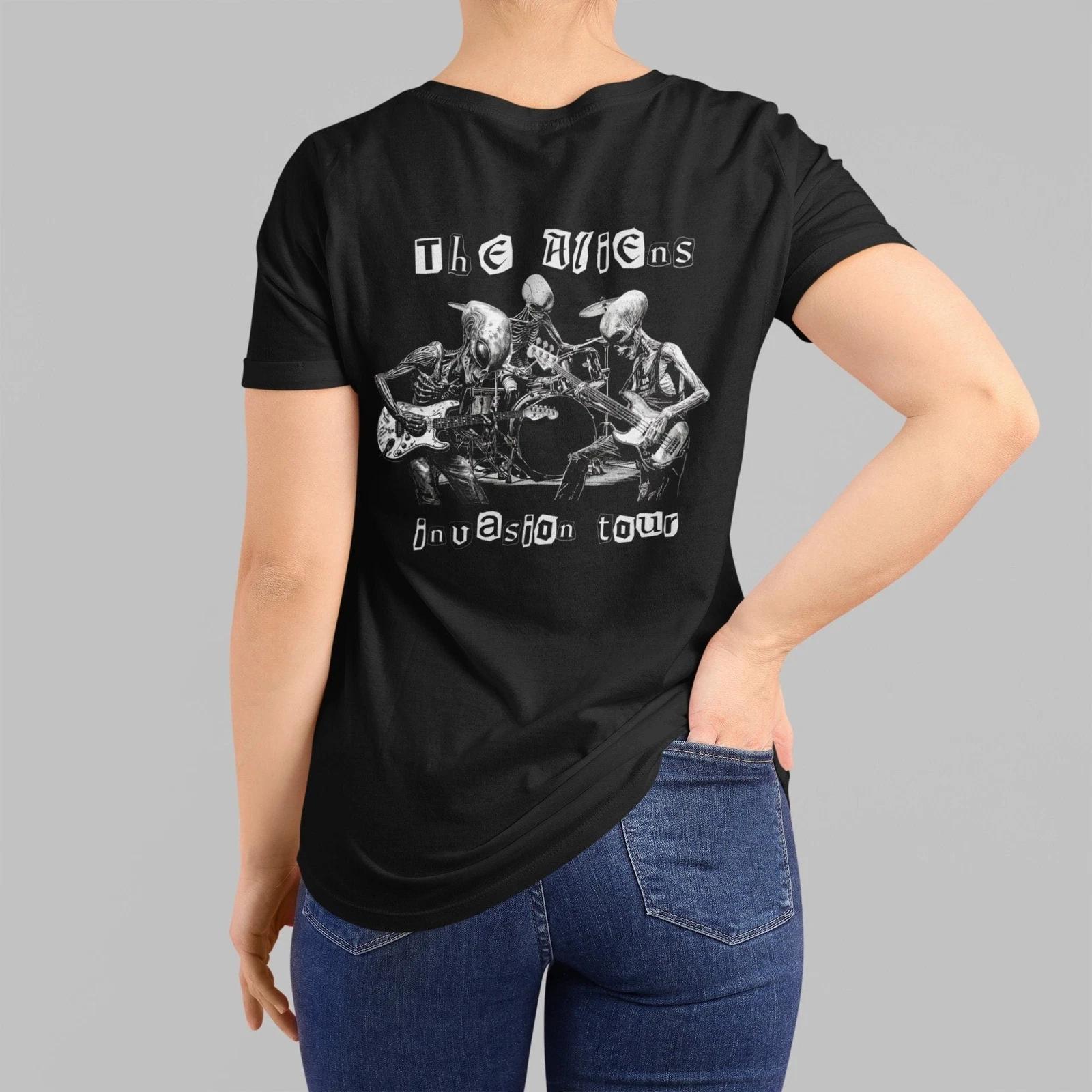 The Aliens Invasion Tour Shirt, UFO Back Print S