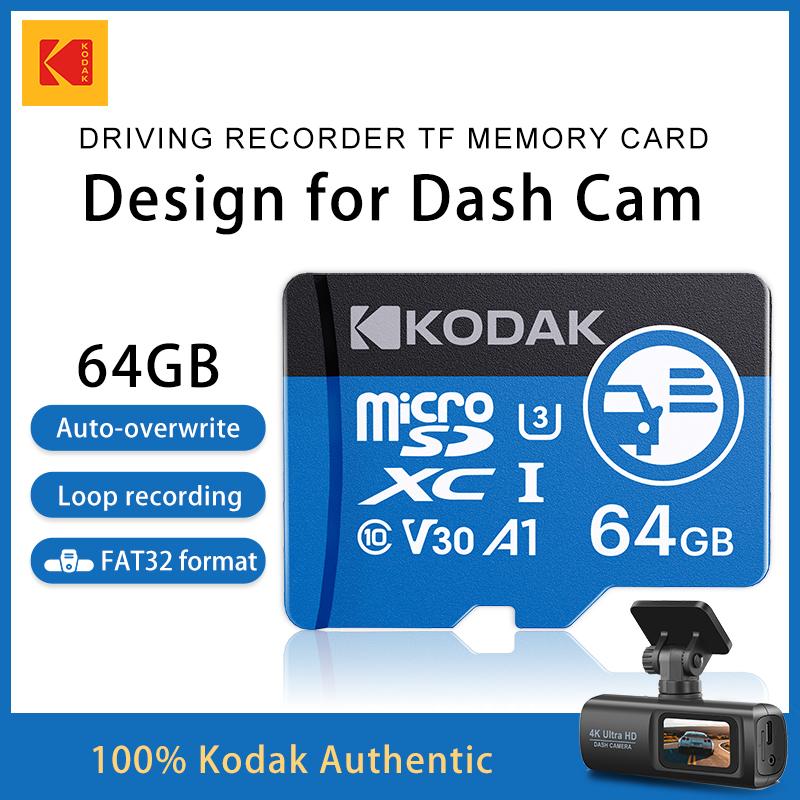KODAK KD360 High Speed Micro SD Card 32GB/64GB/128GB/256GB for Car Dash Cam & Vehicle Camera, 4K Video Recording